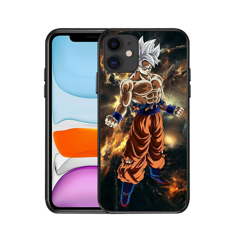 Dragon Ball Son Goku Anime Phone Case for IPhone 13 12 11 Pro Max Silicone Shockproof Phone Cover for IPhone XS XR 7 8plus shell